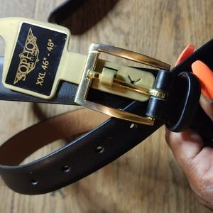 Sz XXL 46-48. Sophos genuine leather belt.  New.  Black